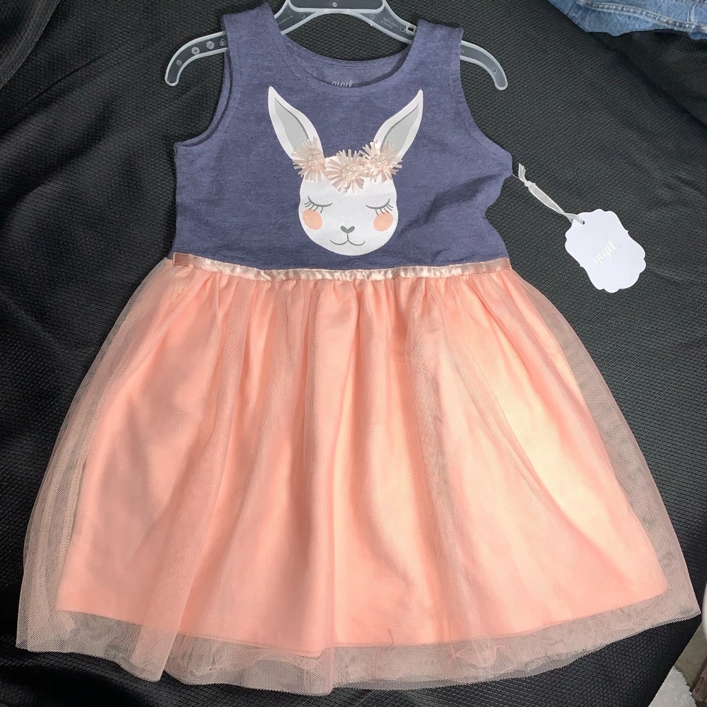 Brand NEW Gigil 3T BUNNY tulle sleeveless dress
